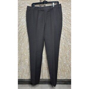 GRUPPO ARTIGIANI Men DRESS PANTS SIZE 34 X 29 WOOL Brown MADE IN ITALY